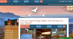 Desktop Screenshot of cabinsofpigeonforge.com
